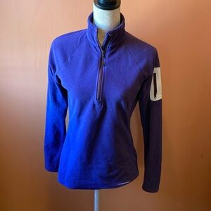 Eddie Bauer navy blue fleecee pullover
